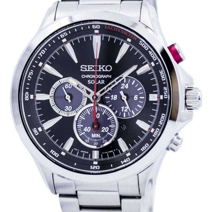 Orologio da uomo Seiko Solar Chronograph Tachymeter SSC493 SSC493P1 SSC493P