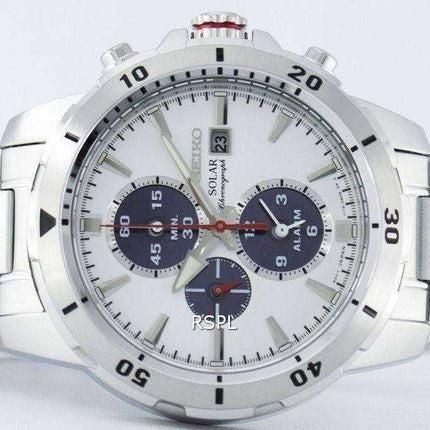 Orologio da uomo Seiko Solar Chronograph Alarm SSC553 SSC553P1 SSC553P