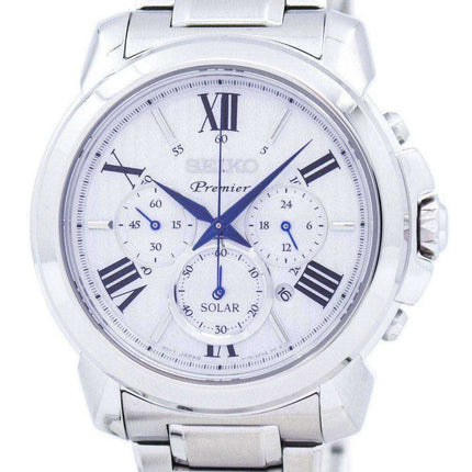 Orologio da uomo Seiko Premier Solar Chronograph SSC595 SSC595P1 SSC595P