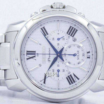 Orologio da uomo Seiko Premier Solar Chronograph SSC595 SSC595P1 SSC595P