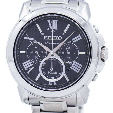 Orologio da uomo Seiko Premier Chronograph Solar SSC597 SSC597P1 SSC597P