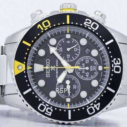 Orologio da uomo Seiko Prospex Diver's Solar Chronograph 200M SSC613 SSC613P1 SSC613P