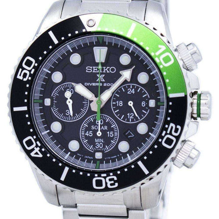 Orologio da uomo Seiko Prospex Diver's Solar Chronograph 200M SSC615 SSC615P1 SSC615P