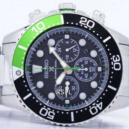 Orologio da uomo Seiko Prospex Diver's Solar Chronograph 200M SSC615 SSC615P1 SSC615P