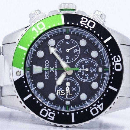 Orologio da uomo Seiko Prospex Diver's Solar Chronograph 200M SSC615 SSC615P1 SSC615P ricondizionato