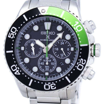 Orologio da uomo Seiko Prospex Diver's Solar Chronograph 200M SSC615 SSC615P1 SSC615P ricondizionato