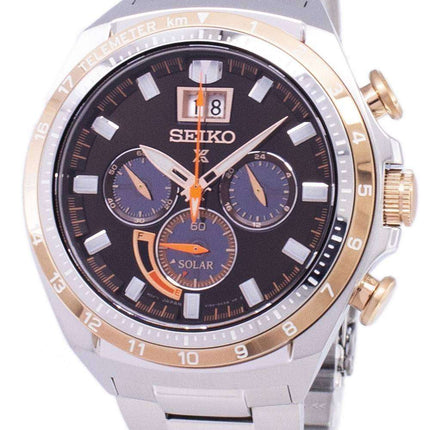 Orologio da uomo Seiko Prospex Solar Chronograph SSC664 SSC664P1 SSC664P 100M ricondizionato