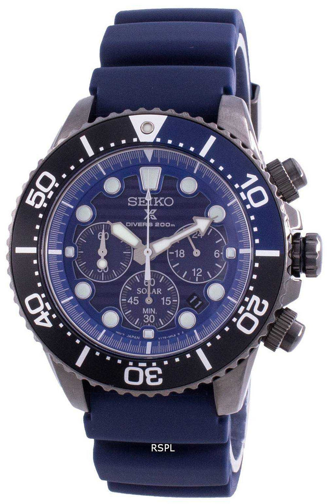 Seiko Prospex Save The Ocean Diver&#39;s SSC701 SSC701P1 SSC701P Cronografo al quarzo Edizione speciale 200M Orologio da uomo