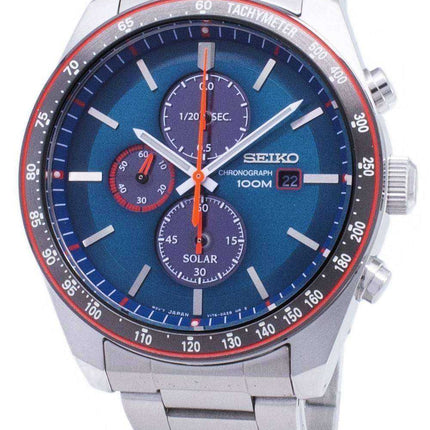 Orologio da uomo con cronografo tachimetrico cronografo Seiko Solar SSC717 SSC717P1 SSC717P