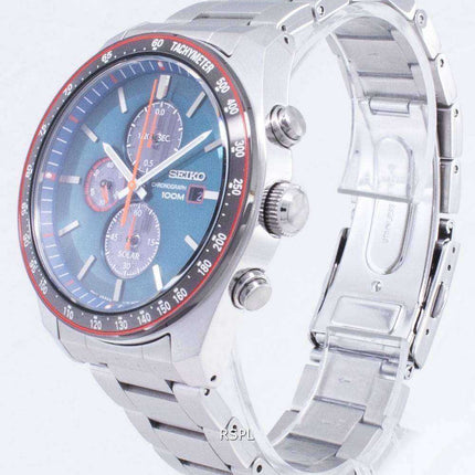 Orologio da uomo con cronografo tachimetrico cronografo Seiko Solar SSC717 SSC717P1 SSC717P