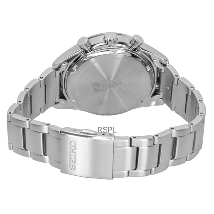 Orologio da uomo Seiko Cronografo Solare con quadrante blu in acciaio inossidabile SSC801P1 100M