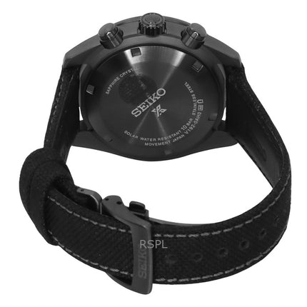 Orologio da uomo Seiko Prospex Black Series Night Vision Speedtimer Cronografo quadrante nero Solar SSC923P1 100M