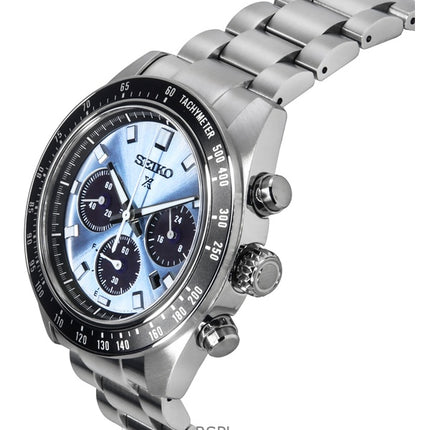 Orologio da uomo Seiko Prospex Crystal Trophy Speedtimer Chronograph quadrante blu Solar SSC935P1 100M