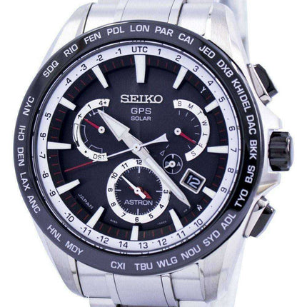 Orologio da uomo Seiko Astron GPS Solar Dual Time Made in Giappone SSE051 SSE051J1 SSE051J Orologio da uomo