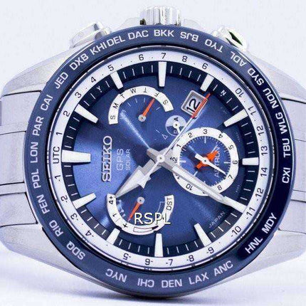 Orologio da uomo Seiko Astron GPS Solar Dual Time Japan Made SSE053 SSE053J1 SSE053J