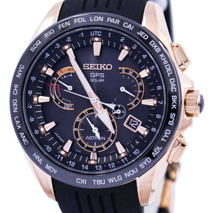 Orologio da uomo Seiko Astron GPS Solar Dual Time Japan Made SSE055 SSE055J1 SSE055J