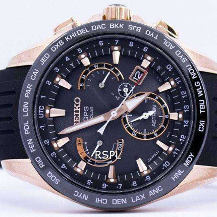 Orologio da uomo Seiko Astron GPS Solar Dual Time Japan Made SSE055 SSE055J1 SSE055J