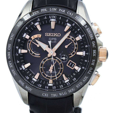 Orologio da uomo Seiko Astron GPS Solar Dual Time SSE061 SSE061J1 SSE061J da uomo