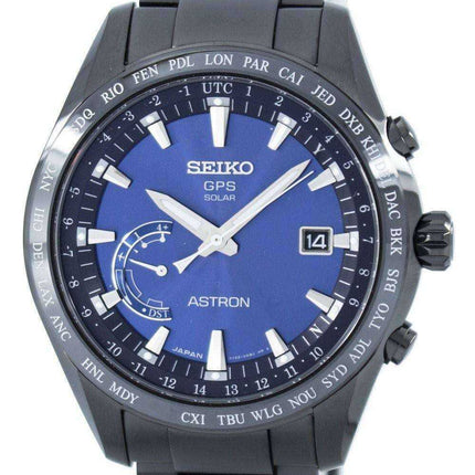 Orologio da uomo Seiko Astron Titanium GPS Solar World Time Orologio fatto da uomo SSE111 SSE111J1 SSE111J SSE111J