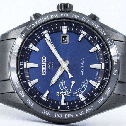 Orologio da uomo Seiko Astron Titanium GPS Solar World Time Orologio fatto da uomo SSE111 SSE111J1 SSE111J SSE111J