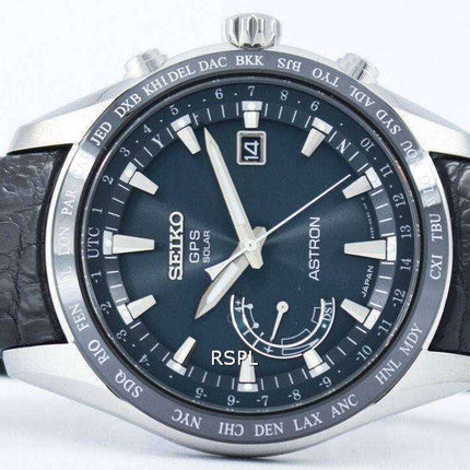 Orologio da uomo Seiko Astron Titanium GPS Solar World Time Orologio fatto da uomo SSE115 SSE115J1 SSE115J SSE115J