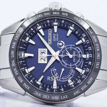 Orologio da uomo Seiko Astron Solar GPS Dual Time SSE147 SSE147J1 SSE147J