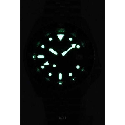 Orologio da uomo Seiko 5 Sports SKX Sports Style GMT acciaio inossidabile quadrante nero automatico SSK001J1 100M