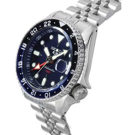 Orologio da uomo Seiko 5 Sports in acciaio inossidabile con quadrante blu automatico SSK003J1 100M