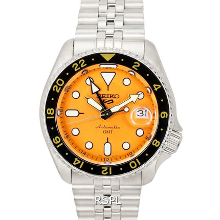 Seiko 5 Sports Mikan Orange GMT SKX Re-Interpretation Automatic SSK005 SSK005K1 SSK005K 100M Orologio da uomo