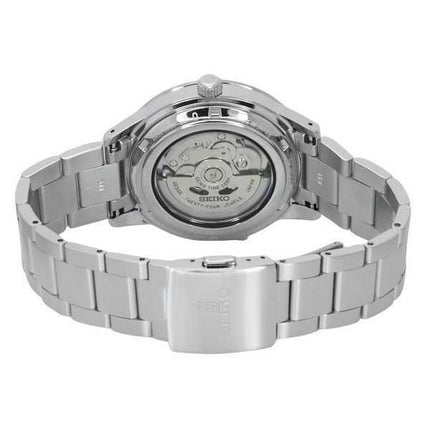 Orologio da uomo Seiko Presage Style60's GMT in acciaio inossidabile con quadrante blu automatico SSK009J1