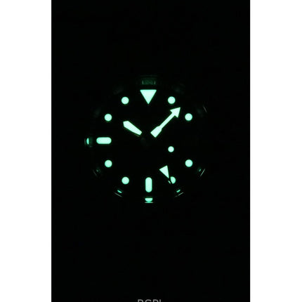 Orologio da uomo Seiko 5 Sports SKX GMT con cinturino in pelle e quadrante marrone automatico SSK036K1 100M