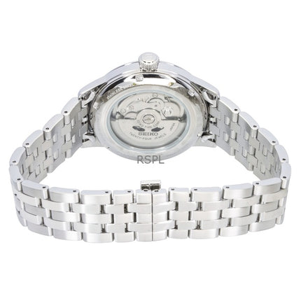 Orologio da uomo Seiko Presage Cocktail in acciaio inossidabile con quadrante blu chiaro, automatico SSK037J1