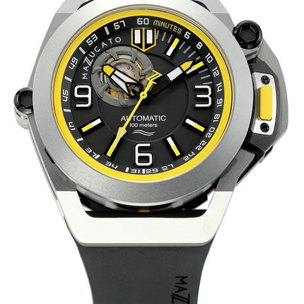 Mazzucato RIM Scuba Yellow reversibile doppio quadrante automatico SUB01-BK115 100M orologio da uomo