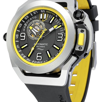 Mazzucato RIM Scuba Yellow reversibile doppio quadrante automatico SUB01-BK115 100M orologio da uomo