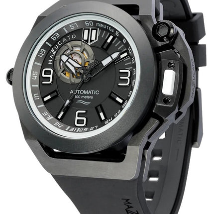Orologio da uomo Mazzucato RIM Scuba nero reversibile doppio quadrante automatico SUB02-BKCG9 100M