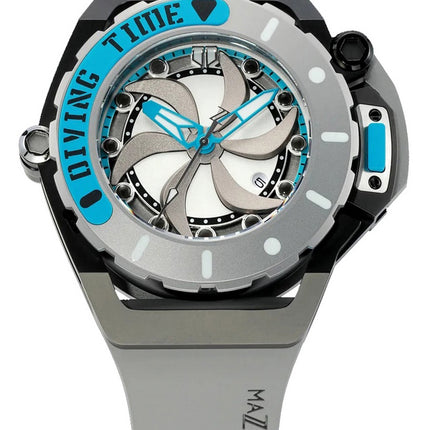 Mazzucato RIM Scuba Blue Grey reversibile doppio quadrante automatico SUB06-GY312 100M orologio da uomo