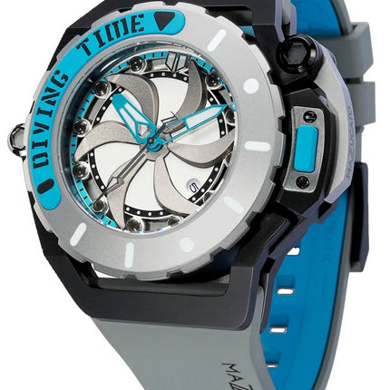 Mazzucato RIM Scuba Blue Grey reversibile doppio quadrante automatico SUB06-GY312 100M orologio da uomo