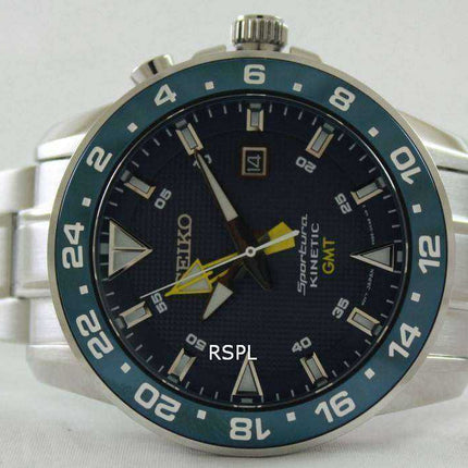 Orologio da uomo Seiko Sportura Kinetic GMT SUN017 SUN017P1 SUN017P