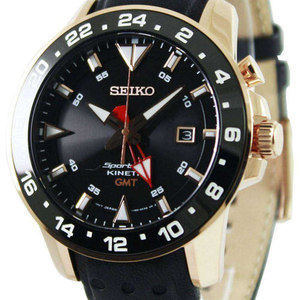 Orologio da uomo Seiko Sportura Kinetic GMT SUN028 SUN028P1 SUN028P