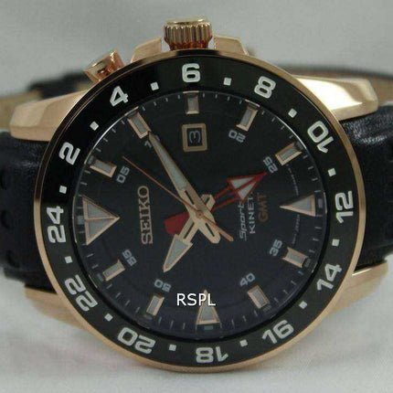 Orologio da uomo Seiko Sportura Kinetic GMT SUN028 SUN028P1 SUN028P