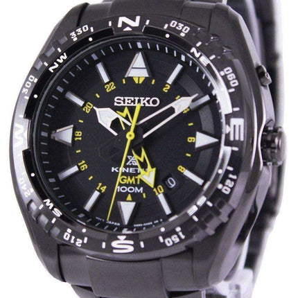Orologio da uomo Seiko Prospex Land Kinetic GMT 100M SUN047 SUN047P1 SUN047P