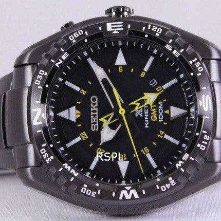 Orologio da uomo Seiko Prospex Land Kinetic GMT 100M SUN047 SUN047P1 SUN047P