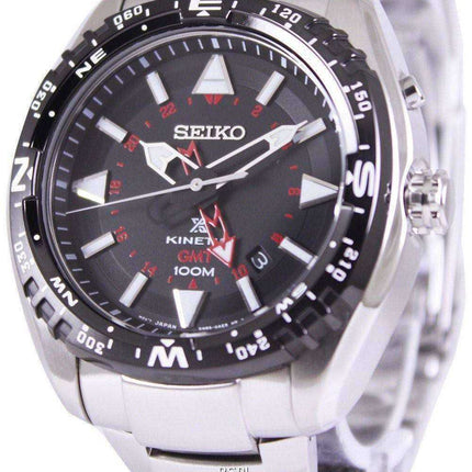 Orologio da uomo Seiko Prospex Land Kinetic GMT 100M SUN049 SUN049P1 SUN049P
