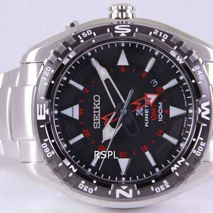 Orologio da uomo Seiko Prospex Land Kinetic GMT 100M SUN049 SUN049P1 SUN049P