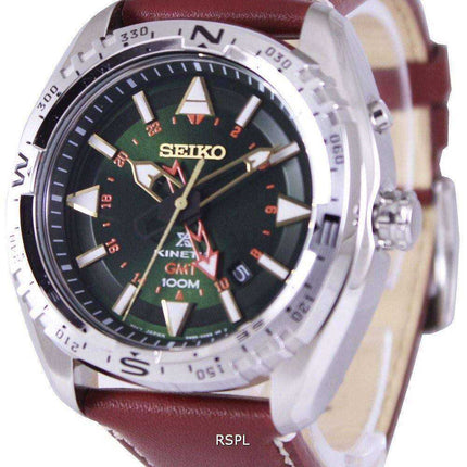 Orologio da uomo Seiko Prospex Land Kinetic GMT 100M SUN051 SUN051P1 SUN051P