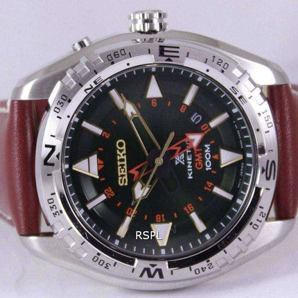 Orologio da uomo Seiko Prospex Land Kinetic GMT 100M SUN051 SUN051P1 SUN051P