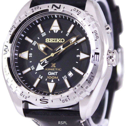 Orologio da uomo Seiko Prospex Land Kinetic GMT 100M SUN053 SUN053P1 SUN053P