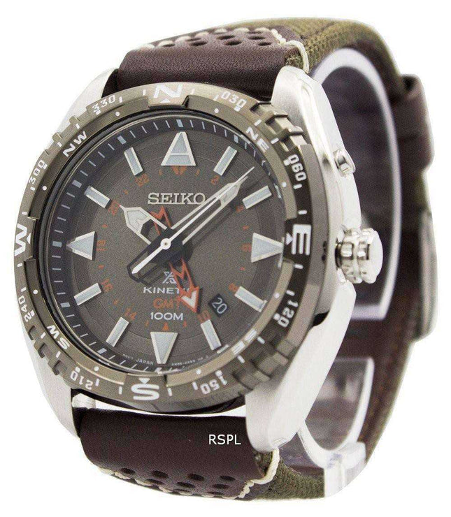 Orologio da uomo Seiko Prospex Kinetic GMT 100M SUN061 SUN061P1 SUN061P