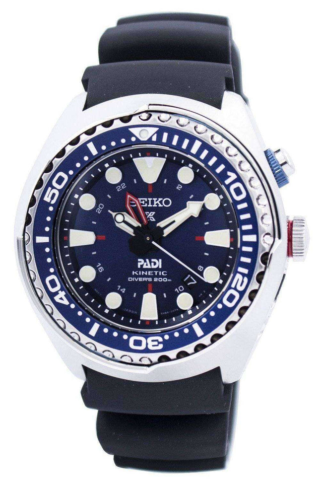 Orologio da uomo Seiko Prospex Kinetic GMT Diver &quot;PADI&quot; SUN065 SUN065P1 SUN065P