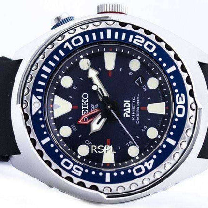 Orologio da uomo Seiko Prospex Kinetic GMT Diver &quot;PADI&quot; SUN065 SUN065P1 SUN065P